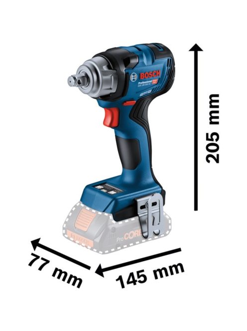 Bosch Akkus ütvecsavarozó GDS 18V-330 HC Professional solo (06019L5001)