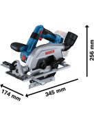 Bosch akkus körfűrész GKS 18V-57-2 Professional solo