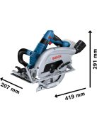 Bosch Akkus körfűrész BITURBO GKS 18V-70 L Professional (06016B9002)