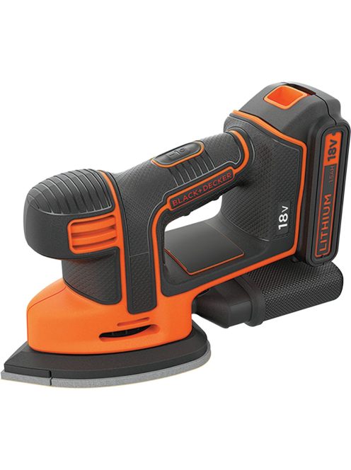 BLACK+DECKER Akkus háromszögcsiszoló Egér BDCDS18, 18V, delta daráló (BDCDS18-QW)