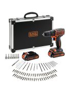 BLACK+DECKER BDCDC18BAFC, 18Volt: Akkumulátoros fúrócsavarozó BDCDC18BAFC, 18V-os (14041)