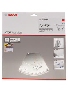   Bosch Körfűrészlap Top Precision Best for Wood 250mm x 30mm - 40T (2608642111)