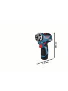 Bosch Akkus fúrócsavarozó GSR 12V-35 FC Professional solo, 12 volt (06019H3002)