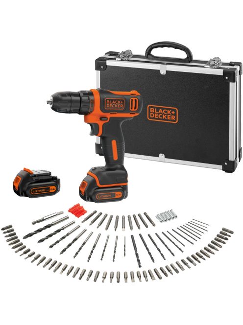 BLACK+DECKER BDCDD12BAFC, 10,8Volt: Akkumulátoros fúrócsavarozó BDCDD12BAFC, 10,8V-os (BDCDD12BAFC-QW)