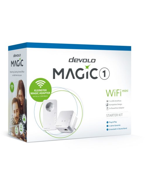 devolo Magic 1 WiFi 2-1-2 Starter Kit mini, Powerline + WLAN