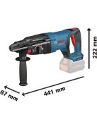 Bosch Akkus fúrókalapács GBH 18V-26 D Professional solo, 18 volt (611916000)