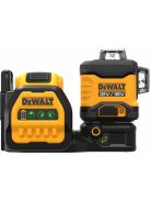 DEWALT akkumulátoros többvonalas lézer 3x360° DCE089D1G18-QW, 18 volt, keresztvonalas lézer