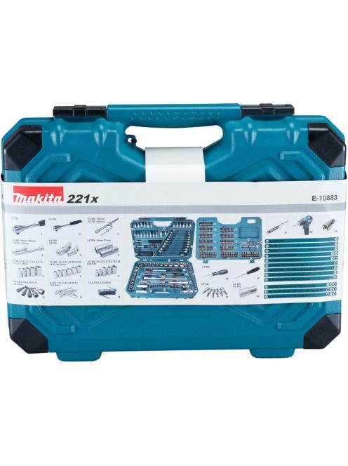 Makita kéziszerszám készlet E-10883, 221 db