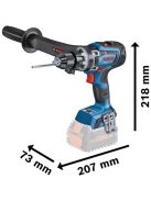 Bosch Akkus kombi fúrócsavarozó BITURBO GSB 18V-150 C Professional, 18 volt (06019J5105)