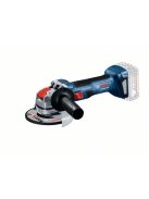 Bosch X-LOCK akkumulátoros sarokcsiszoló GWX 18V-7 Professional szóló, 18 volt