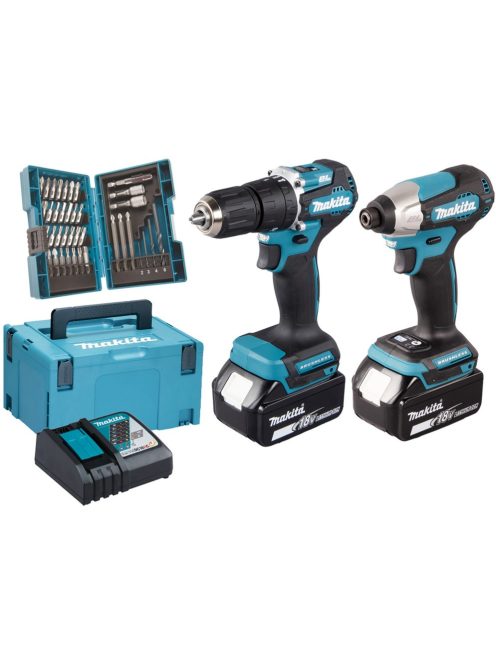 Makita Akkus kombinált készlet DLX2414JX4, 18 V, ütvefúró (DLX2414JX4)