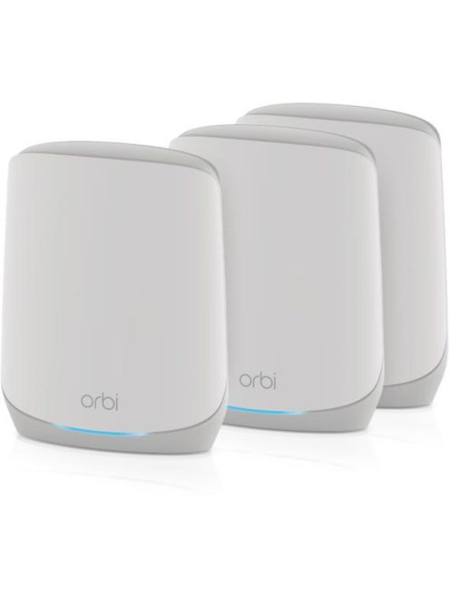 Netgear Orbi WiFi6 háromsávos hálós rendszer 3 darabból, hálós router (RBK763S-100EUS)