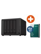 Synology DS923+ NAS rendszer 4-rekeszes 16 TB, beleértve a 4x 4 TB-os Synology HDD HAT3300-4T (DS923+_HAT3300-4T)