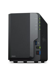   Synology DS223 NAS rendszer 2-rekeszes 12 TB 2x 6 TB Synology HDD HAT3300-6T (DS223_HAT3300-6T)