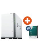 Synology DS223j NAS rendszer 2-rekeszes 8 TB 2x 4 TB Synology HDD HAT3300-4T (DS223J_HAT3300-4T)