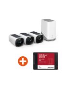 eufyCam 3 térfigyelő kamera 4K 3+1 napelemes kültéri helyi tárhely + 1TB SSD (5B41-01F+3318-01L)