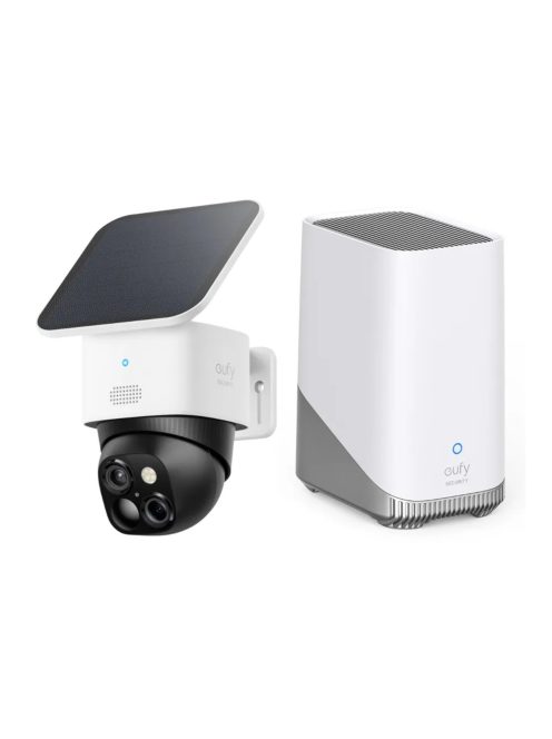 eufy SoloCam S340 térfigyelő kamera 3K 360 fokos napelemes kültéri + otthoni bázis 3 (5B41-01W+5B41-01N)