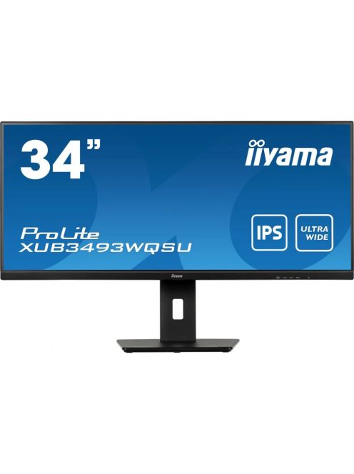 iiyama ProLite XUB3493WQSU-B5 86,4 cm (34") 21:9 UWQHD HDMI/DP 4 ms IPS (XUB3493WQSU-B5)