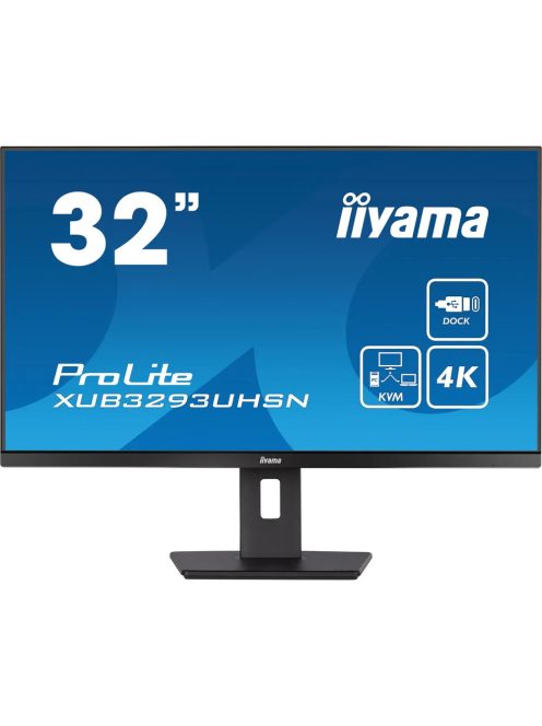 iiyama ProLite XUB3293UHSN-B5 80 cm (31,5") 4K UHD IPS monitor HDMI/DP/USB-C 60Hz (XUB3293UHSN-B5)