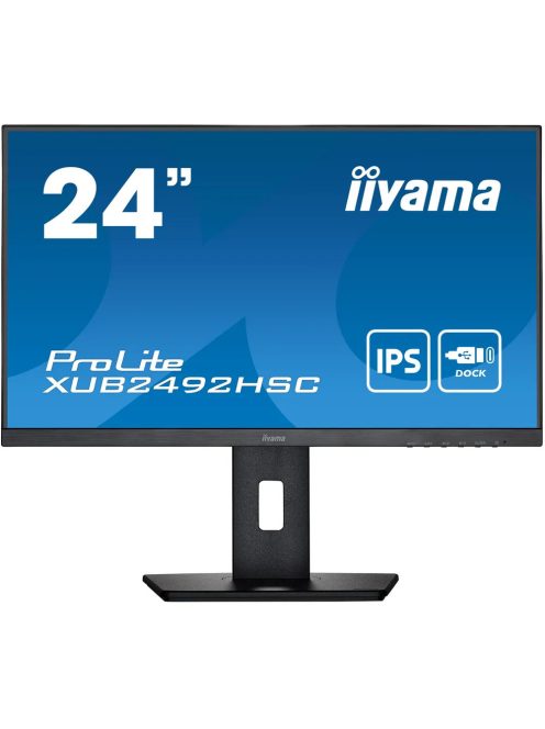 iiyama ProLite XUB2492HSC-B5 60,5 cm-es (23,8") FHD IPS monitor HDMI/DP/USB-C Pivot (XUB2492HSC-B5)