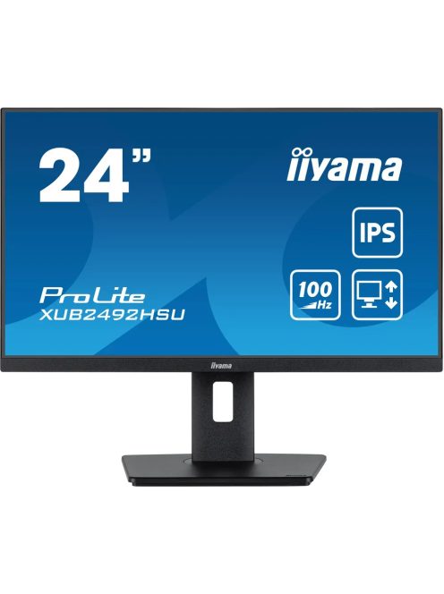 iiyama ProLite XUB2492HSU-B6 60.5cm (23.8") FHD IPS monitor HDMI/DP/USB 100Hz (XUB2492HSU-B6)