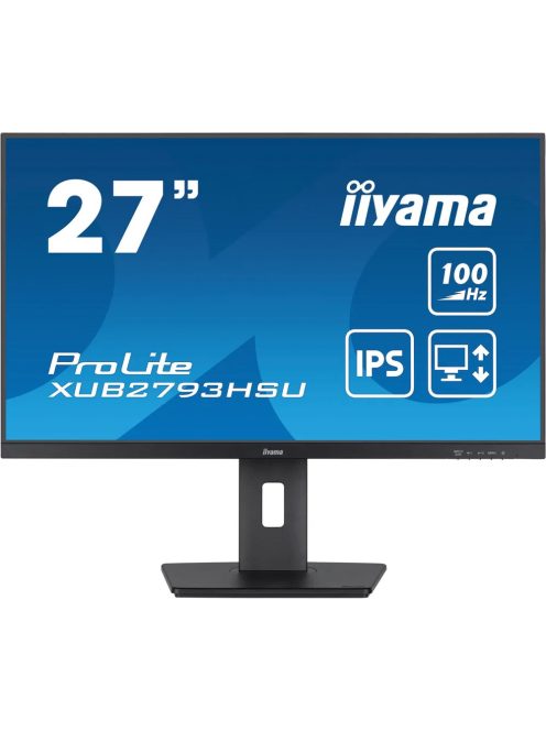 iiyama ProLite XUB2793HSU-B6 68.6cm (27") FHD IPS monitor HDMI/DP/USB 100Hz (XUB2793HSU-B6)