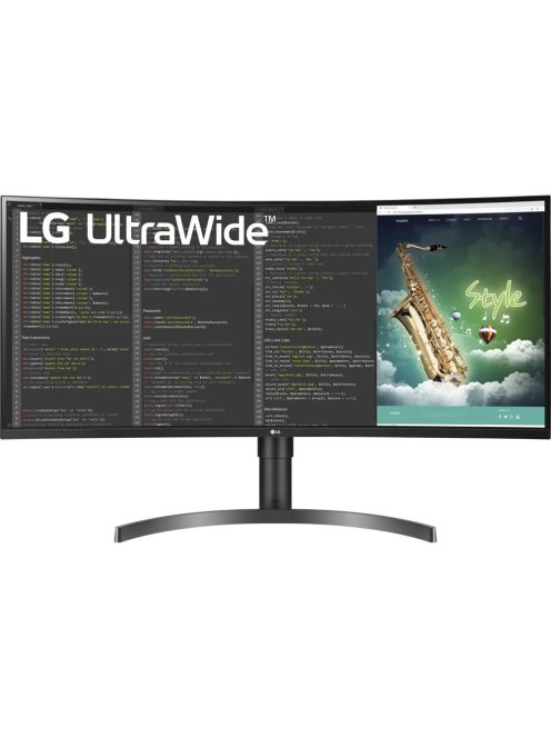 LG 35WN75CP-B.AEU 88,9 cm (35") 21:9 VA UWQHD ívelt monitor HDMI/DP/USB-C (35WN75CP-B.AEU)