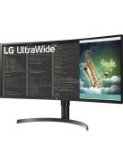 LG 35WN75CP-B.AEU 88,9 cm (35") 21:9 VA UWQHD ívelt monitor HDMI/DP/USB-C (35WN75CP-B.AEU)