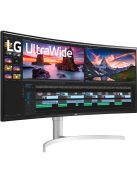 LG 38WN95CP-W.AEU 95,29 cm (38") 21:9 IPS UWUHD ívelt monitor HDMI/DP/USB 3.0 (38WN95CP-W.AEU)