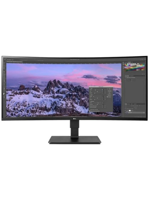 LG 35BN77CP-B 88,9 cm (35") UWQHD 21:9 IPS ívelt monitor HDMI/DP/USB-C (35BN77CP-B.AEU)