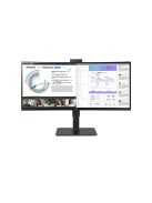 LG 34BQ77QC-B 86,7 cm (34") UWQHD 21:9 IPS ívelt monitor HDMI/DP/USB-C, webkamera (34BQ77QC-B.AEU)