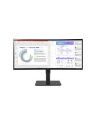 LG 34BQ77QC-B 86,7 cm (34") UWQHD 21:9 IPS ívelt monitor HDMI/DP/USB-C, webkamera (34BQ77QC-B.AEU)