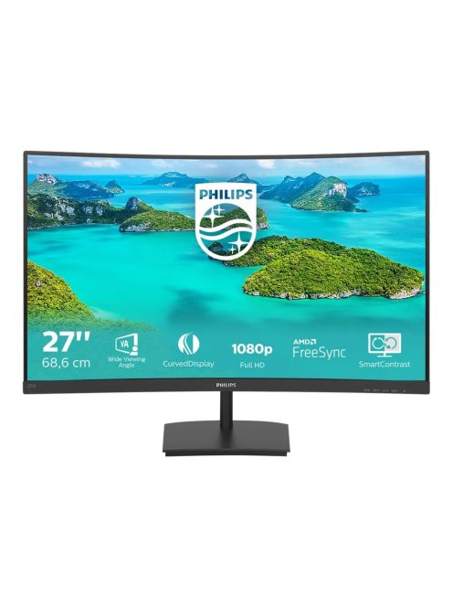 Philips E-Line 271E1SCA 68,6 cm (27") FHD VA ívelt monitor HDMI/VGA 4ms 75Hz (271E1SCA/00)