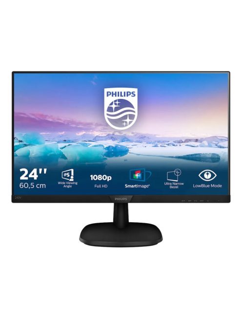 Philips V-Line 243V7QJABF 60,5 cm-es (24") FHD IPS monitor 16:9 HDMI/DVI/VGA 4ms (243V7QJABF/00)