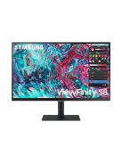 Samsung S27B800TGU 69 cm-es (27") 4K UHD IPS üzleti monitor HDMI/USB 60 Hz-es forgópont (LS27B800TGUXEN)