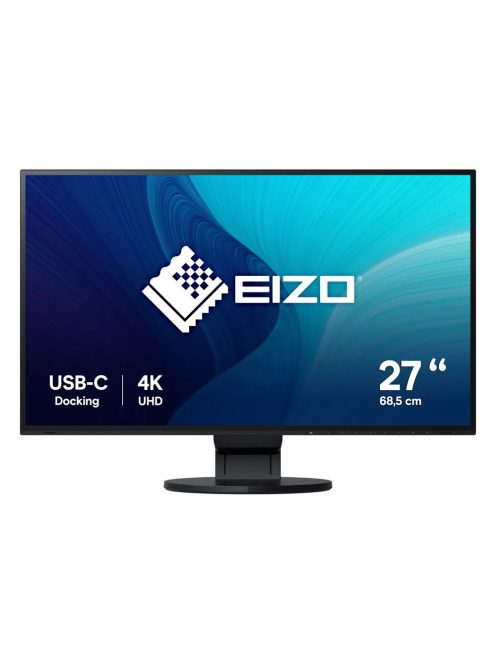 EIZO EV2785-BK 68,4 cm (27") UHD professzionális monitor HDMI/DP 99%sRGB 8bit+FRC 16:9 (EV2785-BK)