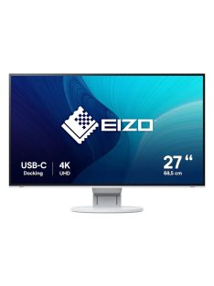   EIZO EV2785-WT 68,4 cm (27") UHD professzionális monitor HDMI/DP 99%sRGB 8bit+FRC 16:9 fehér (EV2785-WT)