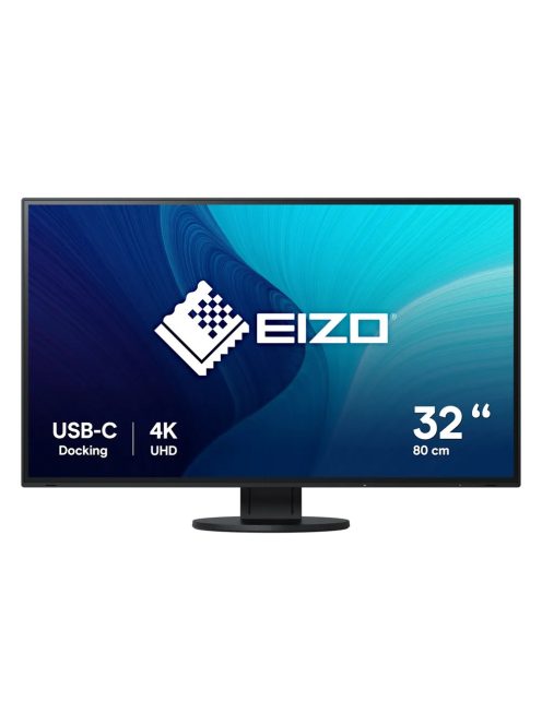 EIZO Flexscan EV3285-BK 80 cm (31,5") 4K UHD professzionális monitor 16:9 DP/HDMI/USB-C (EV3285-BK)