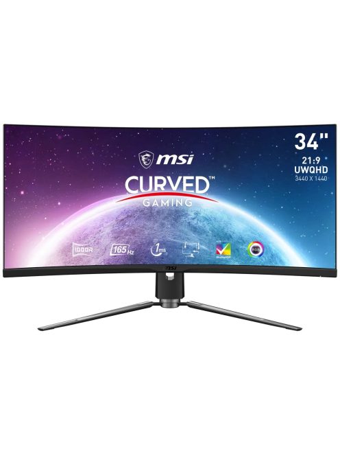 MSI MPG ARTYMIS 343CQRDE 86.4cm (34") UWQHD VA játékmonitor 21:9 HDMI/DP 165Hz (9S6-3DB25T-002)