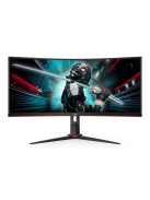 AOC CU34G2X 86,4 cm-es (34") WQHD játékmonitor 21:9 HDMI/DP/USB 144 Hz 1 ms FreeSync (CU34G2X/BK)