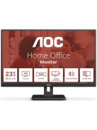 AOC 24E3UM 60,5 cm-es (23,8") FHD VA irodai monitor 16:9 HDMI/DP/VGA/USB 75Hz 4ms (24E3UM7/BK)