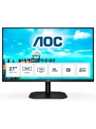 AOC 27B2QAM 68,6 cm-es (27") FHD VA irodai monitor 16:9 HDMI/DP/VGA 75Hz 4ms (27B2QAM)