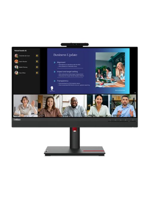 Lenovo ThinkVision T24v-30 60,5 cm (23,8") FHD IPS monitor HDMI/DP/VGA webkamera HV (63D8MAT3EU)