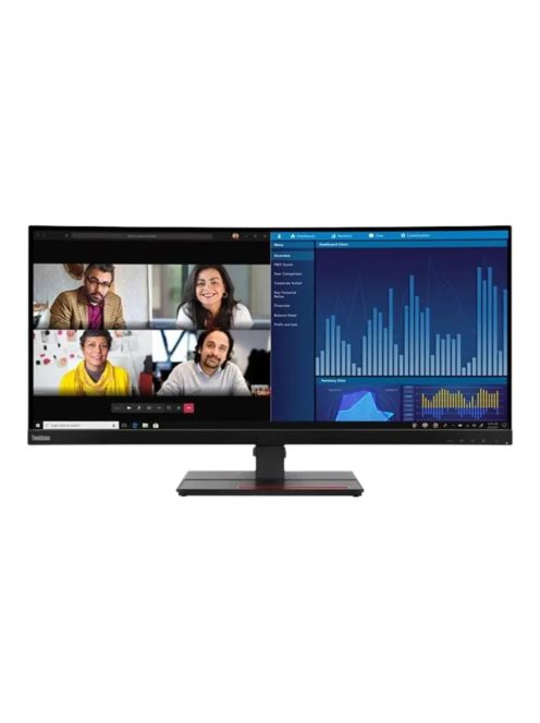 Lenovo ThinkVision P34w-20 86,7 cm (34") UWQHD 21:9 ívelt monitor HDMI/DP/USB-C (63F2RAT3EU)