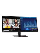 Lenovo ThinkVision P34w-20 86,7 cm (34") UWQHD 21:9 ívelt monitor HDMI/DP/USB-C (63F2RAT3EU)